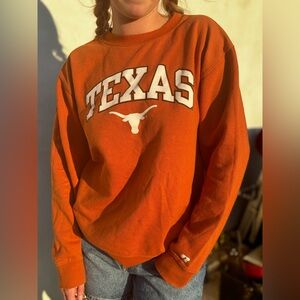 Russell Texas Orange Vintage Crewneck- Medium